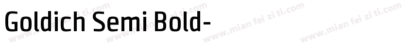 Goldich Semi Bold字体转换